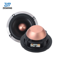 Haut-parleur de milieu de gamme Premium 3,5 pouces avec connecteur en cuivre, son naturel pour kit de modification audio de montant A de SUV de luxe