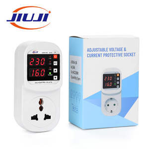 Prise de terre standard JIUJI 16A, interrupteur intelligent universel, prise de protection contre les surtensions et les surintensités, normes UK, EU, US - Product Image 1