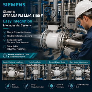 เซ็นเซอร์วัดการไหล SITRANS FM 1100 F 7ME614 ของแท้ 100% เครื่องวัดการไหลความแม่นยำสูง - Product Image 6