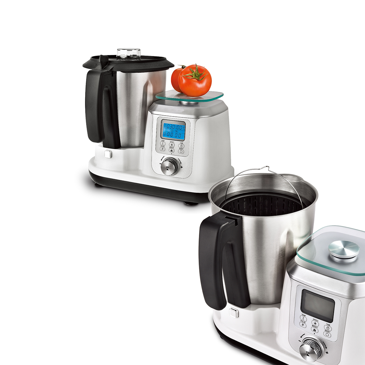 1500W Electric All-in-one Food Processor & Soup Maker with LCD Display Plastic Grinder CE Certified