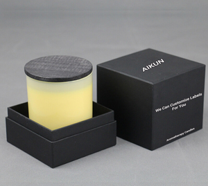 AIKUN Custom Private Label Essential Oil Soy Wax Aromatherapy <strong>Candle</strong> <strong>Luxury</strong> Glass Scented <strong>Candles</strong> Beeswax With Box - Product Image 6
