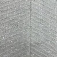 Tissu en tricot grossier orné de paillettes, tissu en tricot épais et scintillant pour vêtements, manteaux, pulls, artisanat DIY NCJH1697