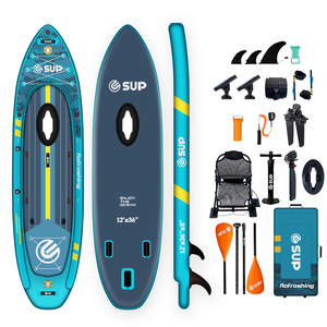 Kayak de pêche gonflable à double <span class=keywords><strong>chambre</strong></span> d'air avec pédales, contrôle mains libres, pour la pêche et les activités aquatiques en extérieur - Product Image 2