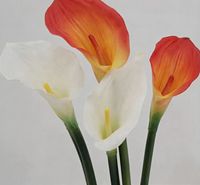 Bunga Calla Lily Buatan Berkualitas Tinggi YILUN Warna Putih Ungu, Sentuhan Alami untuk Dekorasi Pernikahan & Natal