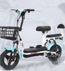 Bicicleta Eléctrica de 2 Ruedas para Adultos, Cuadro de Acero, Motor sin Escobillas de 500W 48V, Pantalla LCD, Ligera, 3 Velocidades, Batería de Plomo-Ácido, 50km de Autonomía - Product Image 4