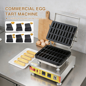 Machine à gaufrettes et tartelettes en acier inoxydable 304 à moules multiples, machine commerciale numérique à température constante pour la formation de croûtes de tartelettes aux œufs - Product Image 3