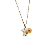 Nouvel Arrivage Best-seller Transfrontalier Collier Unisexe Snoopy Accessoire de Dessin Animé DIY Polyvalent Quotidien Tendance Bambou
