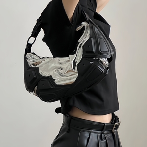 Tas Selempang Gaya Eropa dan Amerika, Desain Unik, Tren Gelap, Manis, Keren, Gaya <span class=keywords><strong>Hot</strong></span> Girl, Model Lokomotif, Tas Ketiak - Product Image 4