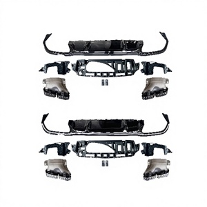 Difusor de Parachoques Trasero de Material PP con Puntas de Escape para <span class=keywords><strong>Mercedes</strong></span>-Benz <span class=keywords><strong>Clase</strong></span> E W213 E53 E63, <span class=keywords><strong>A</strong></span>ño 2021, <span class=keywords><strong>Precio</strong></span> de Fábrica - Product Image 1