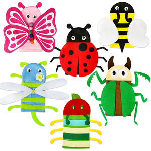 Kits Creativos de Manualidades para Niños, Paquete de 6 <span class=keywords><strong>Marionetas</strong></span> de Mano, <span class=keywords><strong>Animales</strong></span> de Fieltro, Arte <span class=keywords><strong>con</strong></span> <span class=keywords><strong>Calcetines</strong></span>, Juguetes para Hacer tus Propias <span class=keywords><strong>Marionetas</strong></span> - Product Image 3