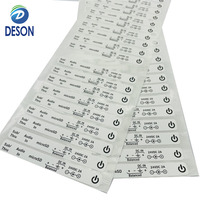 Deson Customized PC Front Label Ms Adhesive Matte Polycarbonate Panel Sticker