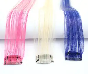 คลิป Rainbow,One ชิ้น Hair Extension คลิปใน Ombre สี