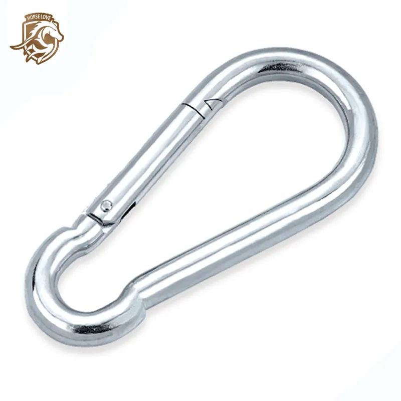 Carabiner Kait Jepret Stainless Hl106060-106065Ss, Carabiner Kait Jepret Anyaman Kualitas Tinggi Pengunci Otomatis