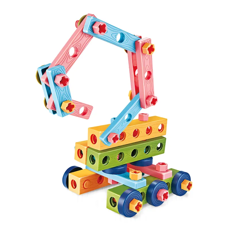 84PCS 4in1 Camion modèle perceuse électrique blocs de construction voitures jeu pour enfants