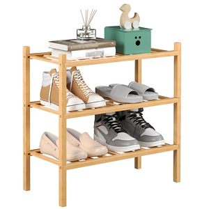 Bán buôn có thể gập lại tre Giày giá tổ chức phòng khách giày lưu trữ đứng - Product Image 1