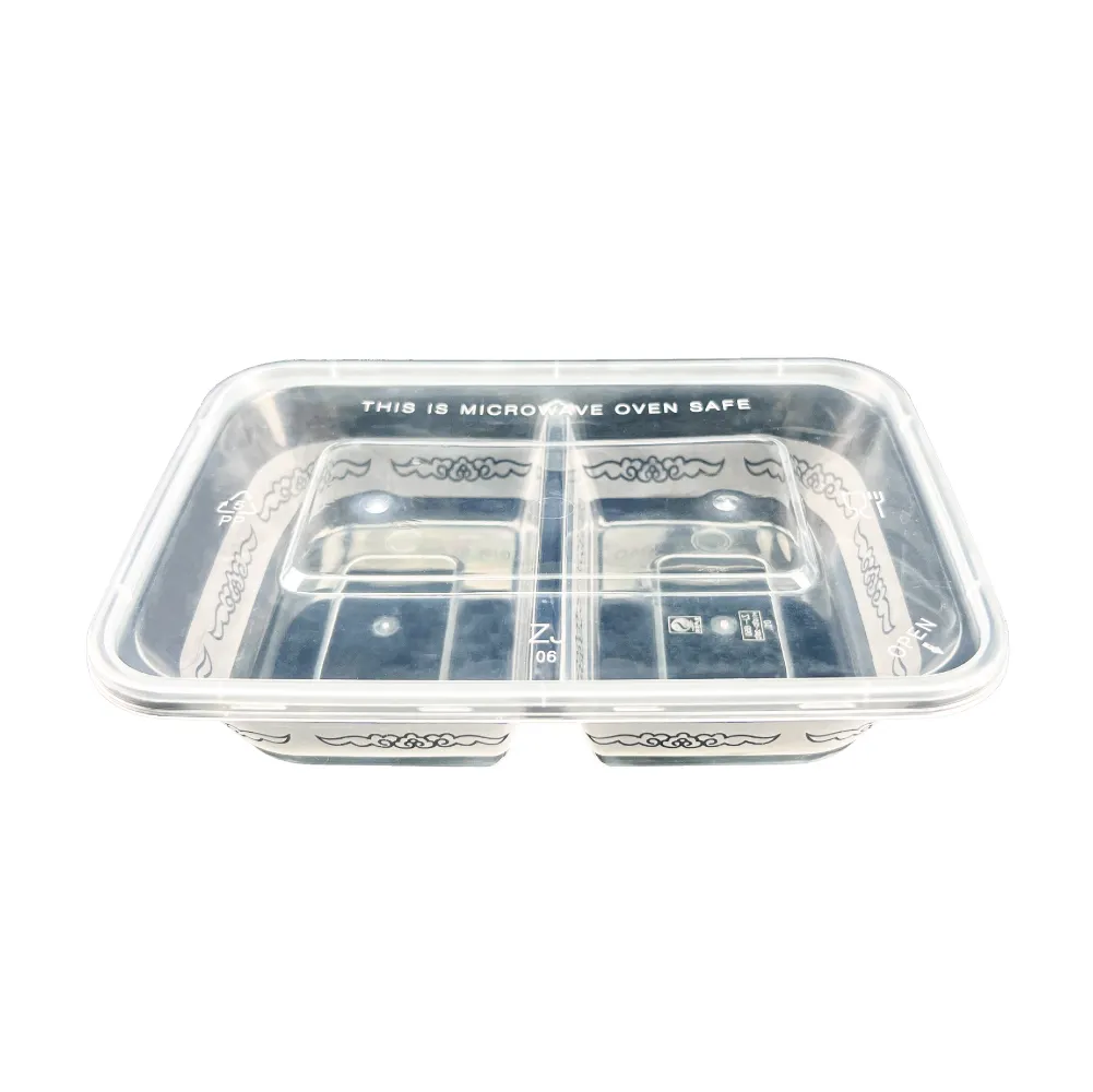 Échantillon gratuit à emporter boîte de Restaurant récipient en plastique jetable pour aliments réutilisable PP micro-ondes à emporter préparation des repas conteneurs alimentaires
