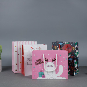 Sacs en papier kraft recyclables personnalisés en gros, imprimés en usine, sacs de shopping privés - Product Image 5