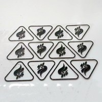 Logo en silicone 3D, étiquettes sérigraphiées en fer pour vêtements, autocollant de transfert de chaleur en caoutchouc écologique gaufré pour animaux de compagnie