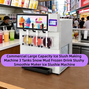 Macchina <span class=keywords><strong>per</strong></span> Granita Commerciale Stile Thailandese a 2 Vasche <span class=keywords><strong>per</strong></span> Smoothie e Cocktail - Product Image 1