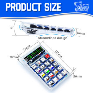 DIY Electronic Kit LED Digital Tube <strong>Calculators</strong> 51 Microcontroller Control Resistance Conversion DIY Soldering Projects - Product Image 2