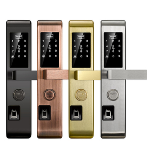 フロントドアキーレスエントリー指紋とコードタッチスクリーンスマート電子ほぞ穴ロック電気ドアロックOEM - Product Image 1
