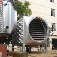 Échangeur de chaleur à vapeur en serpentin à ailettes en acier inoxydable industriel pour sécheuse