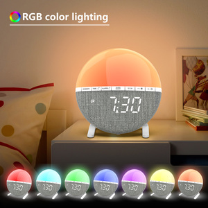 Bán buôn New đa chức năng LED kỹ thuật số bàn đồng hồ báo thức Wake-up với <span class=keywords><strong>colour</strong></span> thay đổi tính năng biểu tượng tùy chỉnh điện tử phong trào - Product Image 6