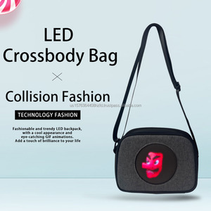 Bolso bandolera LED P2.2 de moda, mochila con pantalla de píxeles editable por APP, bolso de cintura para mujer, bolso de hombro, bolso de pecho, 5v - Product Image 1