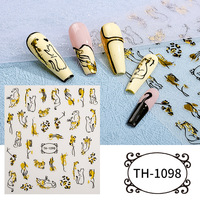 Autocollants 3D en relief pour ongles, style bijoux de luxe, fleurs 5D irisées, non toxiques, pour manucure DIY, vente en gros