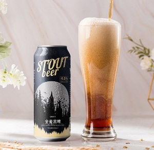 <span class=keywords><strong>Prix</strong></span> <span class=keywords><strong>de</strong></span> gros OEM 500ml Boisson alcoolisée Boisson artisanale extra forte Bière noire foncée Stout en canettes - Product Image 3