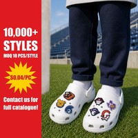Gantungan Sepatu Maskot Olahraga PVC, Gantungan Sepatu Clog untuk Penggemar, Anak Laki-laki Perempuan, Dekorasi Sepatu, Souvenir Pesta, Liontin Tas