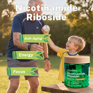 Complexe liposomal de nicotinamide riboside avec resvératrol et quercétine en capsules (80 unités) pour la réparation cellulaire et le soutien anti-âge - Product Image 3