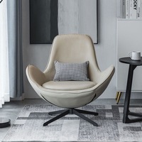 Fauteuil de salon moderne en cuir, avec dossier haut et assise rembourrée confortable, idéal pour le bureau, la maison ou la réception – Direct Usine