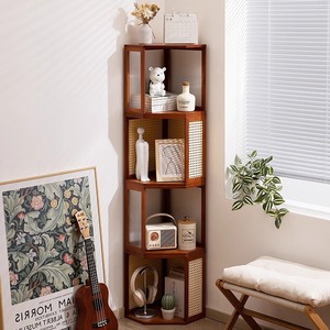 Simple bookshelf/<b>shelf</b>/floor-standing stackable combination bookcase/storage <b>rack</b> for children, living room, and home use, - Product Image 1