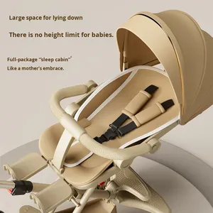 Passeggino Modello in Lega di Alluminio Leggero Pieghevole con Vista Bidirezionale <span class=keywords><strong>per</strong></span> <span class=keywords><strong>Neonati</strong></span> Seduti/Sdraiati - Product Image 5
