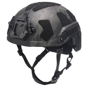 หมวกกันน็อคยุทธวิธีป้องกันเต็มรูปแบบรุ่นเร็วอุปกรณ์สำรวจถิ่นทุรกันดารกลางแจ้งไม่มีรูหมวกแข็ง - Product Image 2