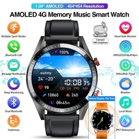 2024 nouveau Fitness complet AMOLED 4G mémoire musique montre intelligente appel téléphonique musique locale Smartwatch pour hommes Android TWS écouteurs montres