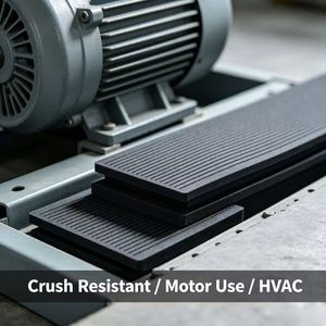 High Crush Resistant EVA Foam Gasket, Pressure Proof Buffer Seal for <b>Small</b> Motor and HVAC System Vibration Dampening - Product Image 1