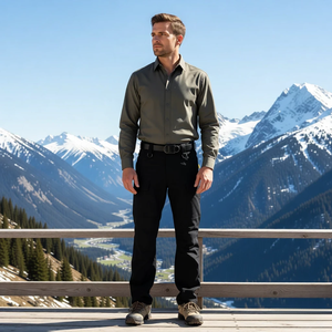 Pantalones Cargo Elásticos en 4 Direcciones, Bordados en Nailon de Secado Rápido, Protección para Todo Clima para Trabajo al Aire Libre, Condiciones Difíciles - Product Image 2