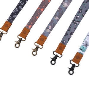 Wholesale Custom Eco-Friendly Lanyard Logo Thermal Transfer Printed Personalized Blank Polyester Badge Neck Straps Promotional