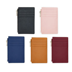 <span class=keywords><strong>Porta</strong></span> <span class=keywords><strong>carte</strong></span> Zip <span class=keywords><strong>donna</strong></span> portafoglio sottile <span class=keywords><strong>in</strong></span> <span class=keywords><strong>pelle</strong></span> sintetica personalizzato di alta qualità - Product Image 1