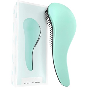 Custom Logo Ionic Gentle Detangler Brush Natural Curly Straight Hair Styling Tool for Adults <b>Kids</b> Toddlers for Wet Dry Hair - Product Image 1