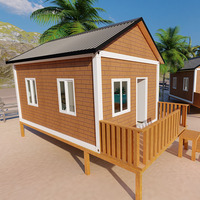 20 pieds auto pliant mobile portable caravane conteneur maison préfabriquée deux chambres une salle plier maison préfabriquée avec remorque