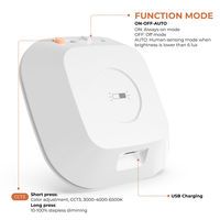 Lampe murale carrée à détecteur de mouvement TAIKOO pour la maison, éclairage de sécurité LED, veilleuse à détecteur de mouvement, éclairage d'escalier avec capteur