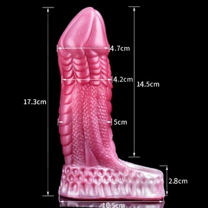 Funda Extensora de Pene Súper Suave, Funda de Silicona para Dildo, Condón de Silicona, Alargador de Pene, Juguete Sexual para Adultos con Diseño de Animales de Fantasía Multicolor - Product Image 2