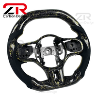 Volant personnalisé en cuir véritable et fibre de carbone forgée, style sport, pour Mitsubishi Lancer Evolution