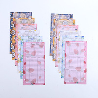 Macaron Color A6 Notebook 6 Ringo rdner mit Leder Hardcover New Fruit Design Innenseiten Budget Card Lose blatt bindung