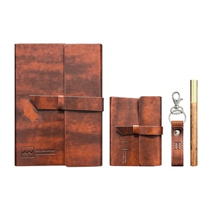 Set de Papelería de Oficina, Agenda de Negocios A5 con Cubierta de Cuero PU Suave, Fabricada en Fábrica, 4 en 1, Regalos Corporativos - Product Image 5