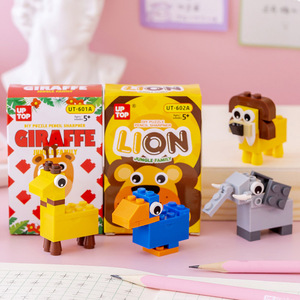 Élèves du primaire assemblé taille-crayon blocs de construction taille-crayon maternelle <span class=keywords><strong>prix</strong></span> cadeau papeterie en gros - Product Image 1
