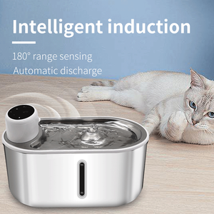 高不锈钢猫饮水机带传感器无线电动宠物饮水机猫狗饮水机 - Product Image 3